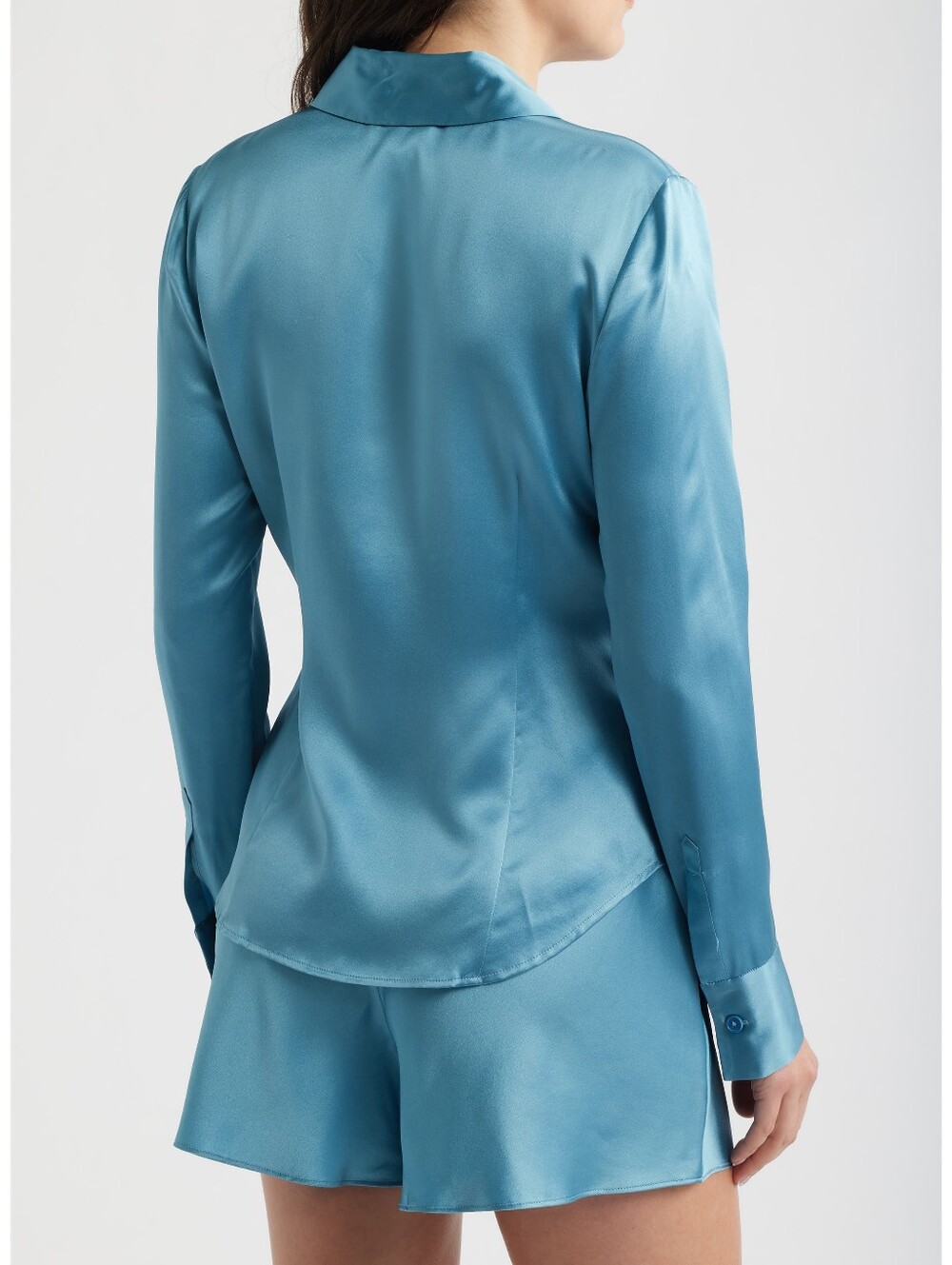 Reformation Raya Silk Button-Up Shirt - Picture 3 of 12